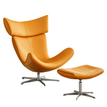 single leather chaise Lounge sofa chair leisure chair